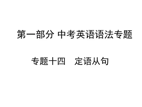 中考英语语法专项：定语从句复习课件(PPT39张)【精编】