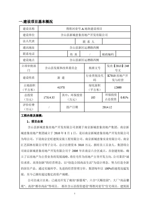 房地产报告表