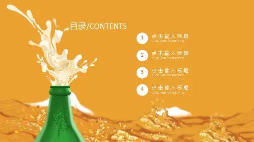 简约啤酒节活动策划PPT模板