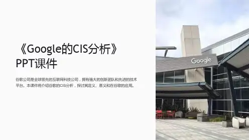 《Google的CIS分析》课件