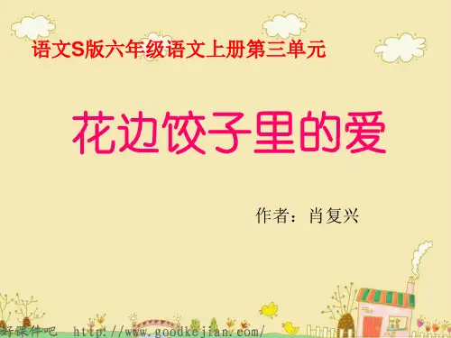 语文s版六年级上册 花边饺子里的爱PPT课件