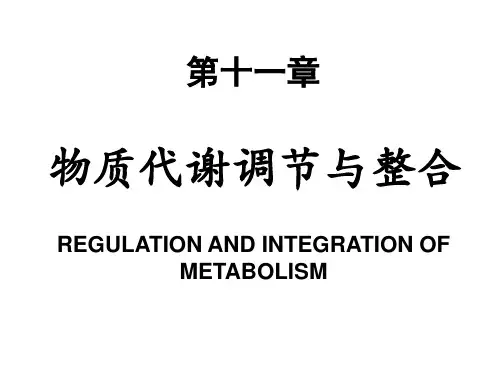 物质代谢调节与整合