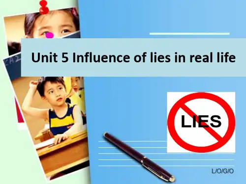 Unit 5 The Real Truth About Lies