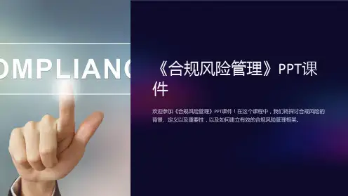 《合规风险管理》课件