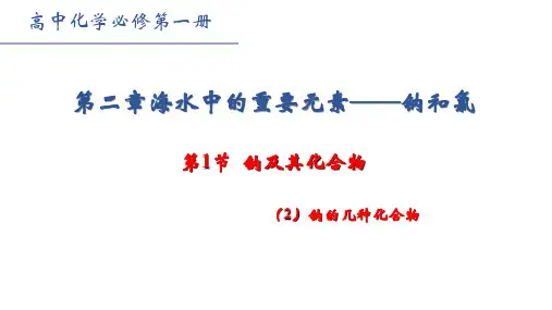 钠及其化合物+第二课时化学人教版(2019)必修第一册