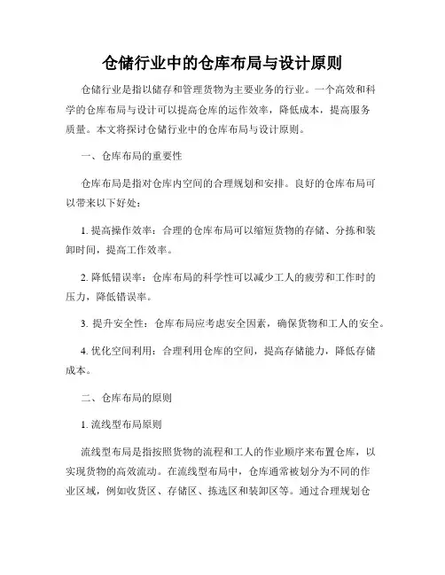 仓储行业中的仓库布局与设计原则