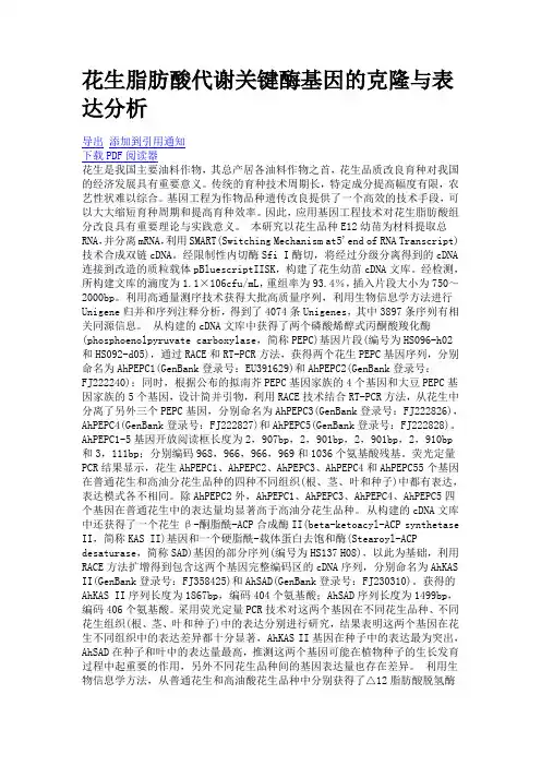 脂肪合成关键酶