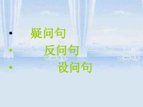反问句与设问句疑问句