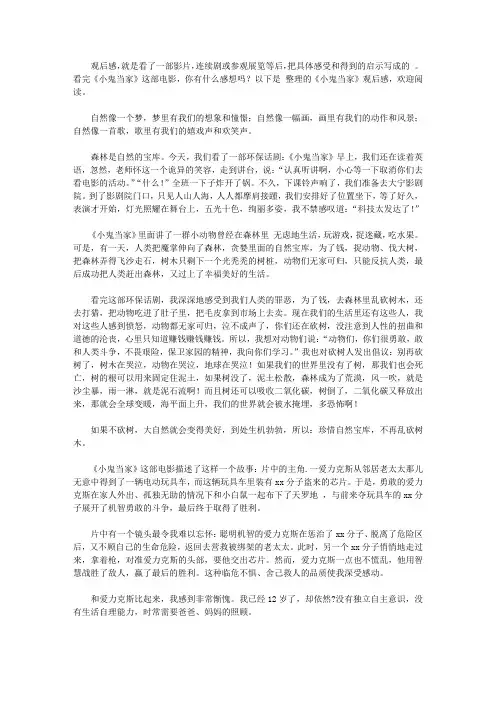 2020《小鬼当家》观后感