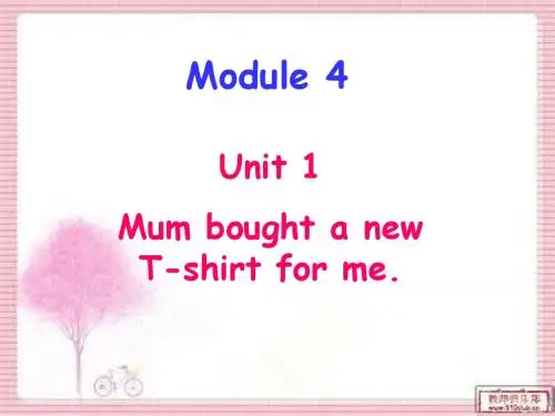 外研版M4-U1-Mum-bought-a-new-T-shirt-for-me