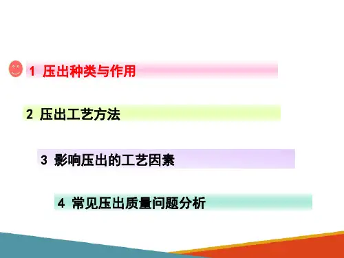 橡胶压延与压出—压出(橡胶加工课件)