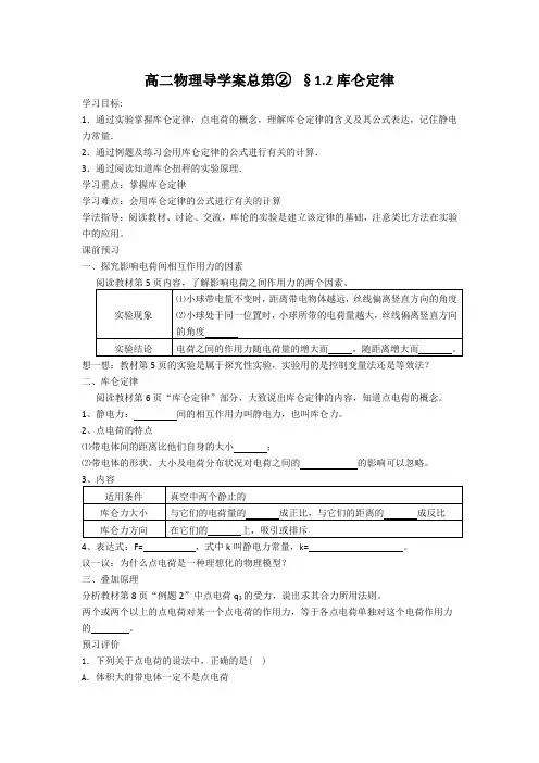 1-2库仑定律