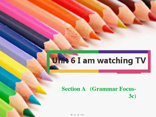 七年级英语下册unit6i’mwatchingtv(grammarfocus3c)