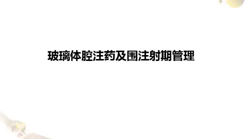 玻璃体腔注药及围注射期管理