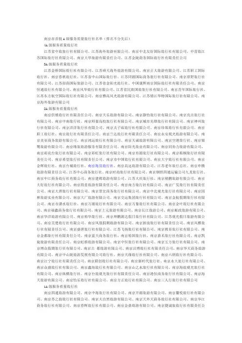 南京旅行社