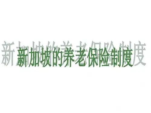 新加坡养老保险