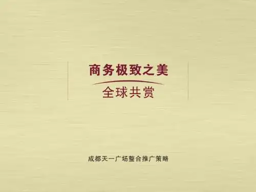 天一广场推广策略
