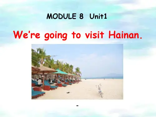 外研版(三起)四上Module 8《Unit 1 We are going to visit Hai