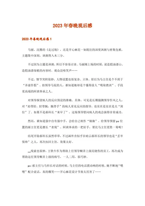 2023年春晚观后感_8