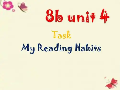 牛津译林版英语八下Unit 4《A good read》(task)ppt课件