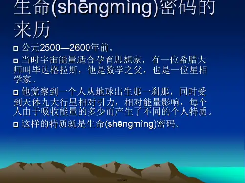 生命密码完整版 