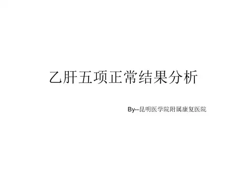 乙肝五项正常结果分析