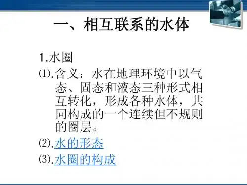 七年级生物上册 第三单元之《水循环》课件 人教新课标版