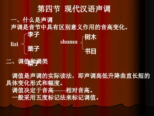 (推荐)第四节 现代汉语声调2PPT资料