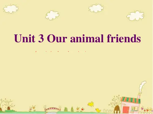 牛津深圳版英语七年级下Unit 3《Our animal friends》ppt课件7