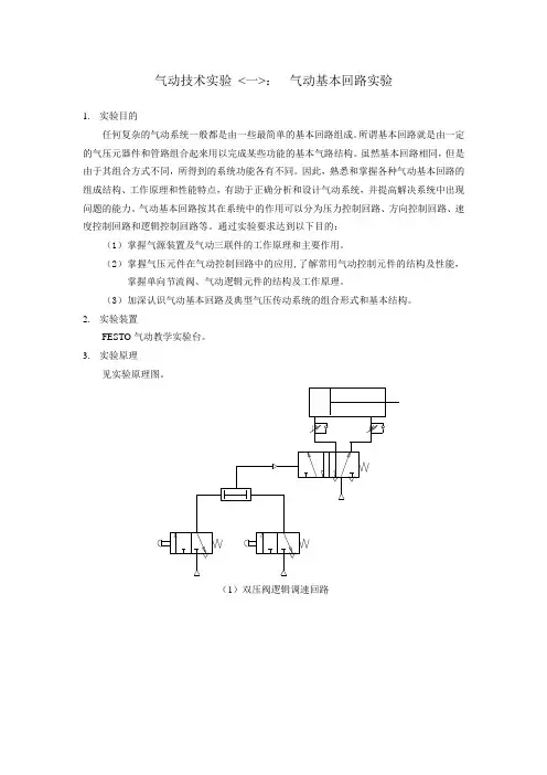 气动技术实验