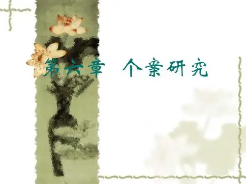 第六章 个案研究