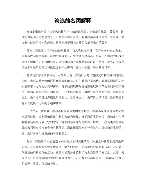 海浪的名词解释