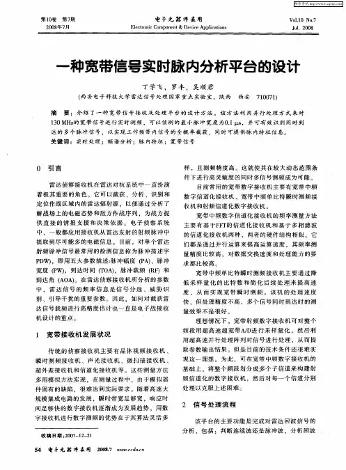 一种宽带信号实时脉内分析平台的设计