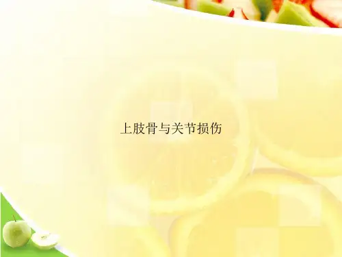 上肢骨与关节损伤ppt文档