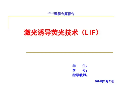 激光诱导荧光技术简介资料重点