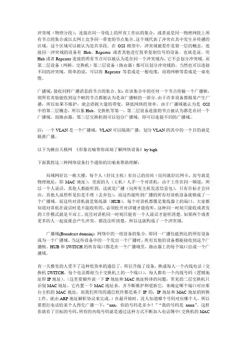 广播冲突域