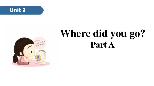 新人教版英语六年级下册《Where did you go 》教学课件