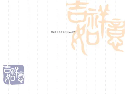 第6章个人所得税法ppt课件