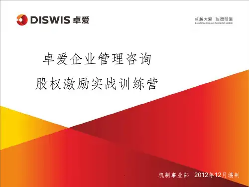 股权激励方案班ppt课件
