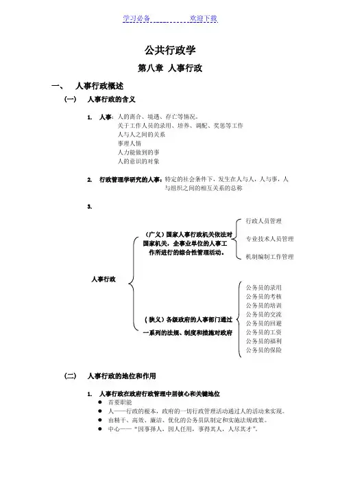 公共行政学-读书笔记