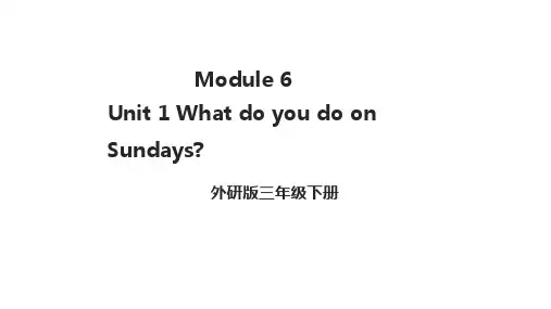 Module6Unit1WhatdoyoudoonSundays？(课件)