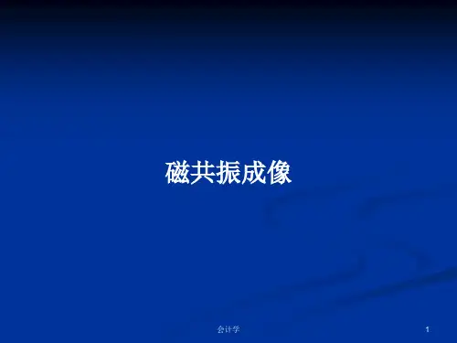 磁共振成像PPT教案