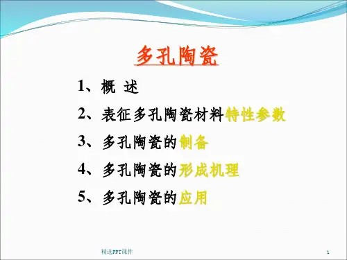 多孔陶瓷ppt课件