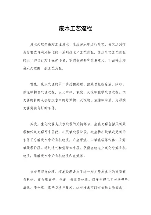 废水工艺流程