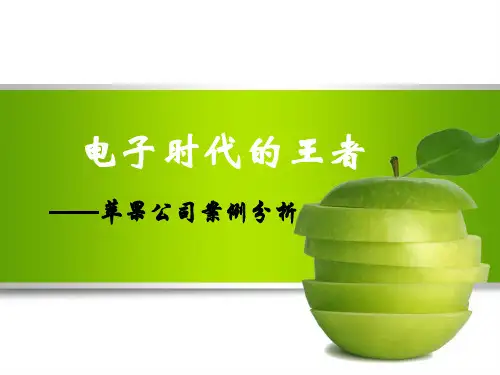 管理苹果公司案例分析