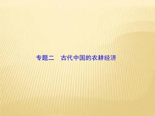 2018年高考历史通史版二轮复习与测试课件：板块1 专题2