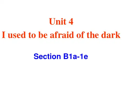 unit4SectionB(1a1e)课件人教版英语九年级全册
