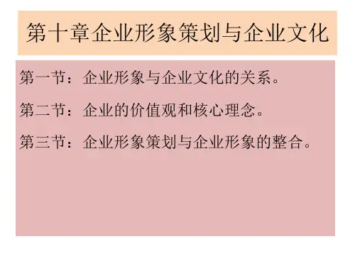 企业形象策划ppt