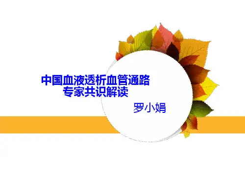 中国血管通路专家共识解读
