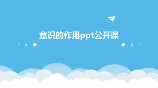 2024年度-意识的作用ppt公开课